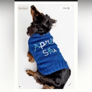 Anthropologie Apres Ski Blue Dog Sweater